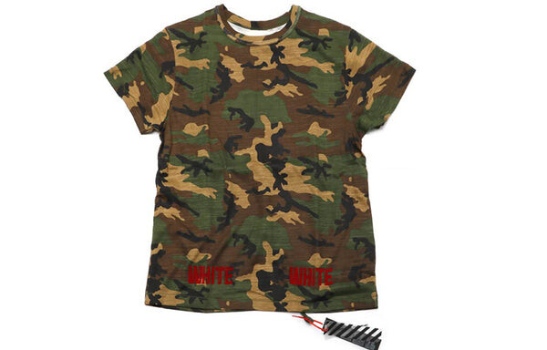 Футболка red short sleeve camouflage green Off-White, зеленый — фото 2