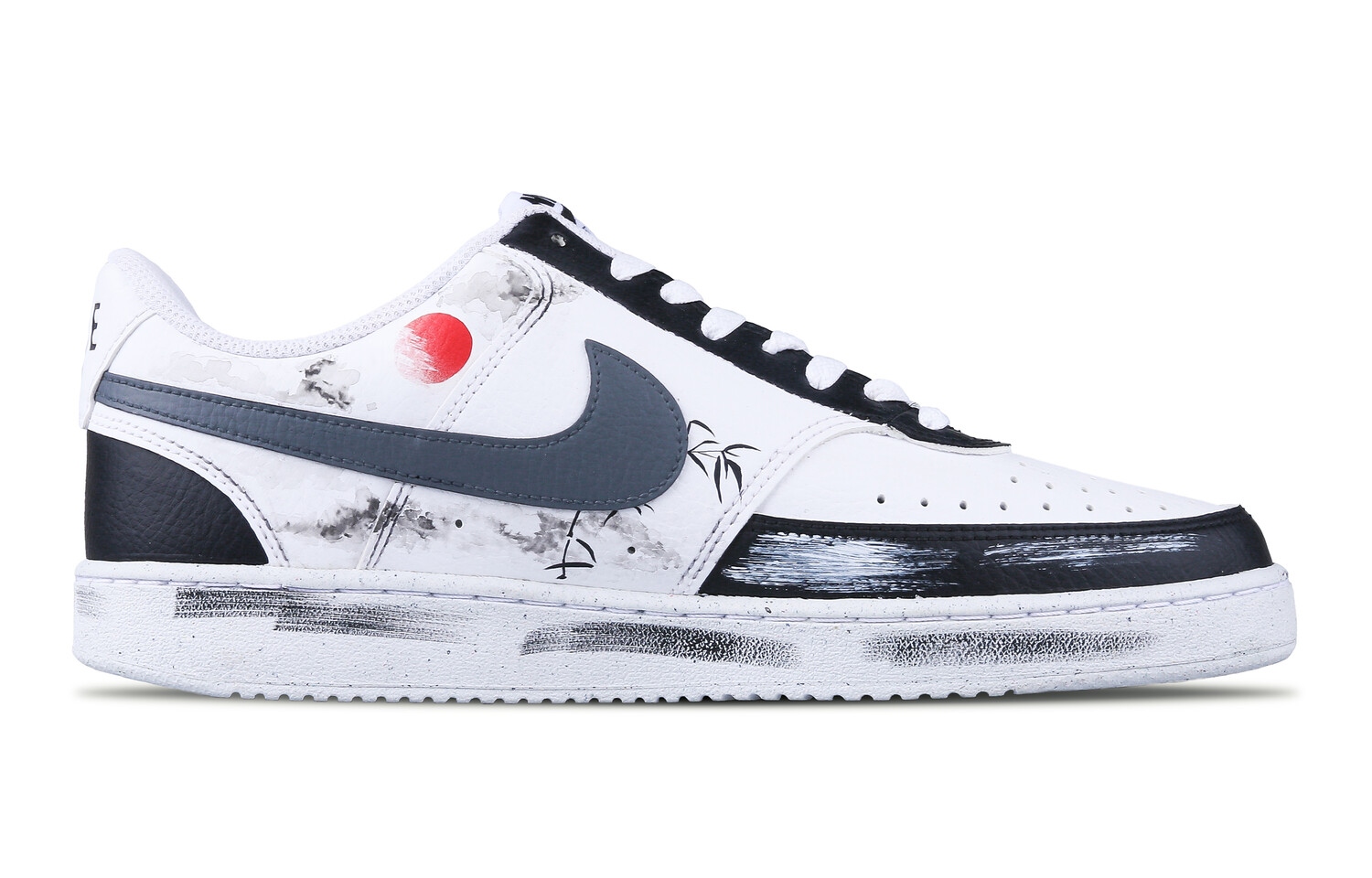 

Кроссовки Nike Court Vision 1 Skateboarding Shoes Men Low-top Gray, черный