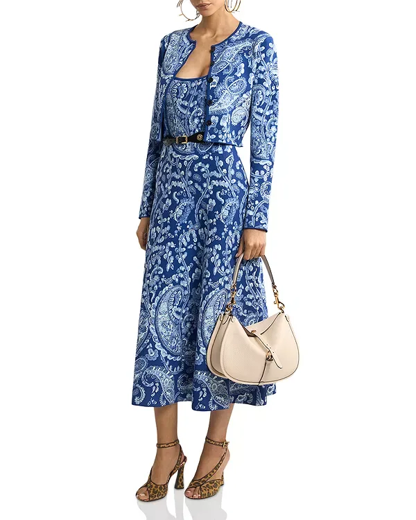 Укороченный кардиган Etro, Multi/Blue — фото 2