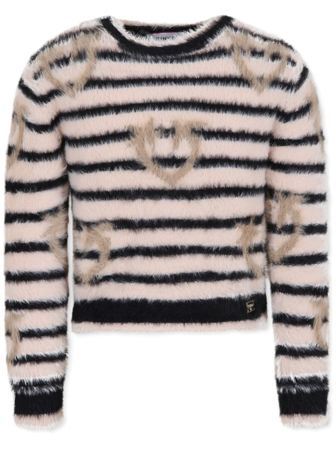 

Полосатый джемпер Pinko Kids, черный