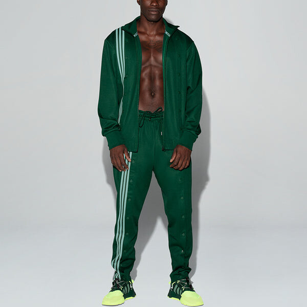 Куртка adidas originals x IVY PARK Crossover Stripe Sports Jacket Couple Style Grass Green, зеленый — фото 3