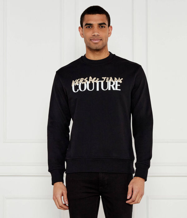 

Свитшот мужской Versace Jeans Couture хлопковый с принтом на груди, черный