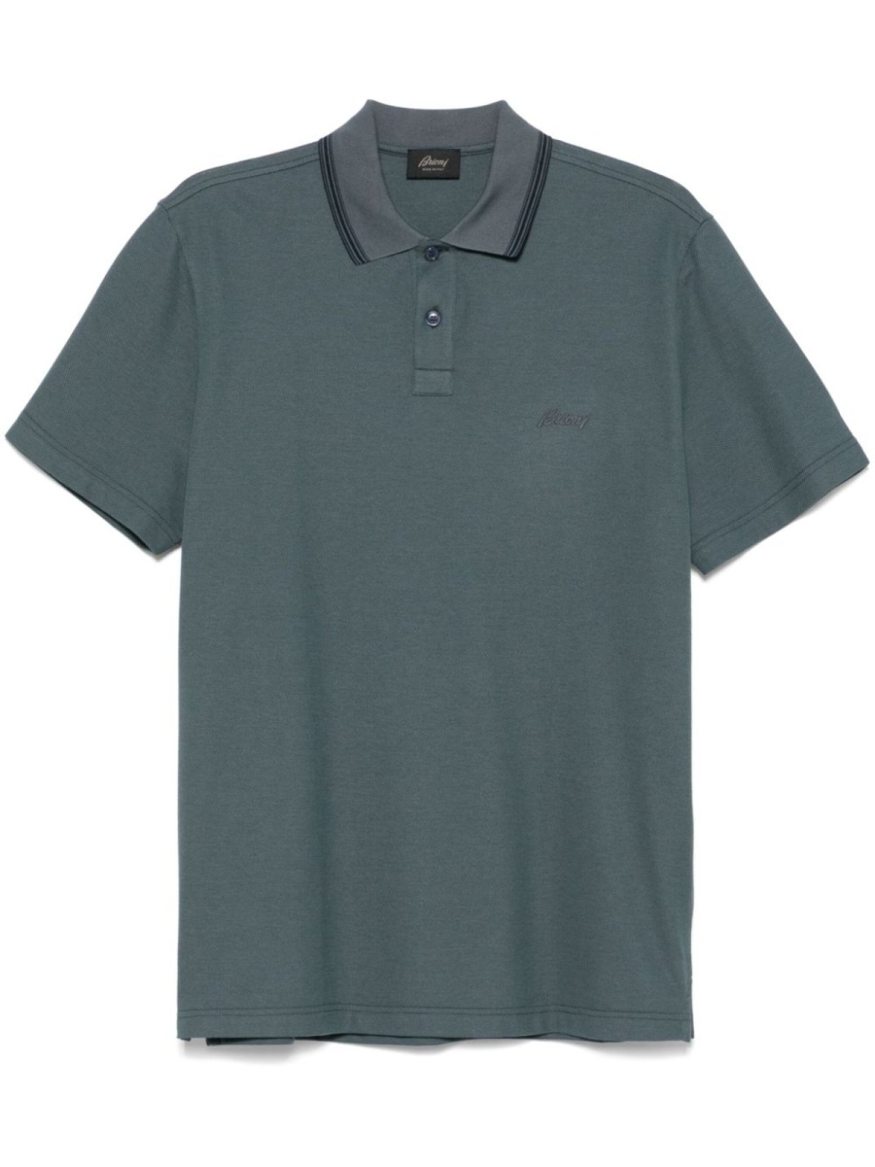 

Brioni рубашка поло из ткани пике, зеленый