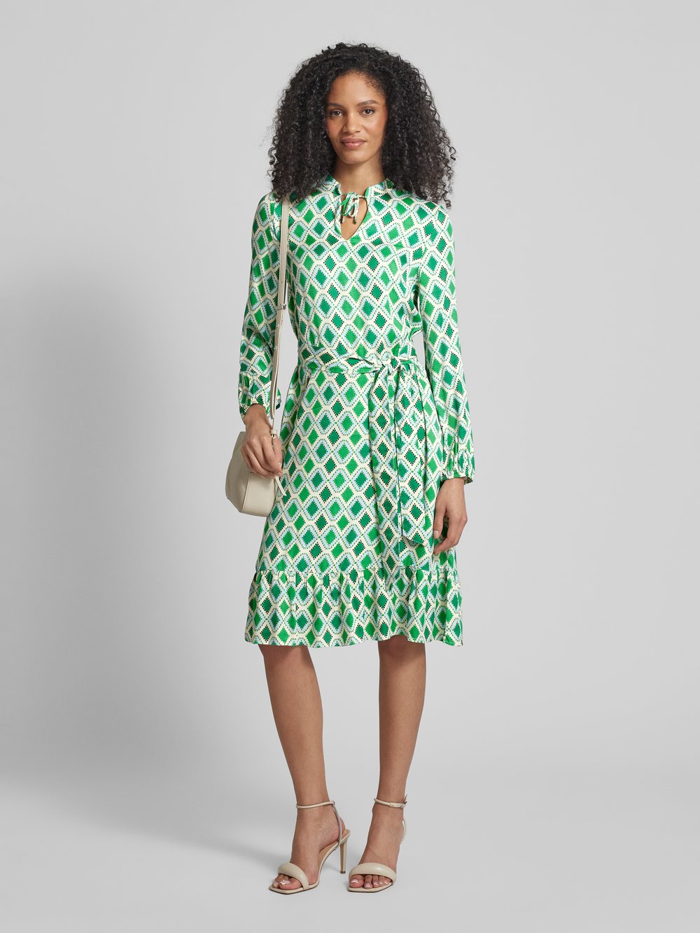 

Платье миди с принтом по всей поверхности More & More, светло-зеленый