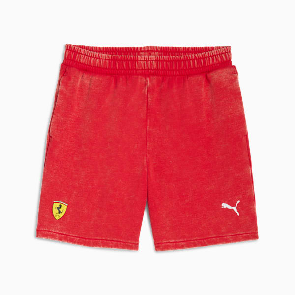 Шорты для автоспорта для больших детей Scuderia Ferrari Sportswear Puma, красный — фото 4