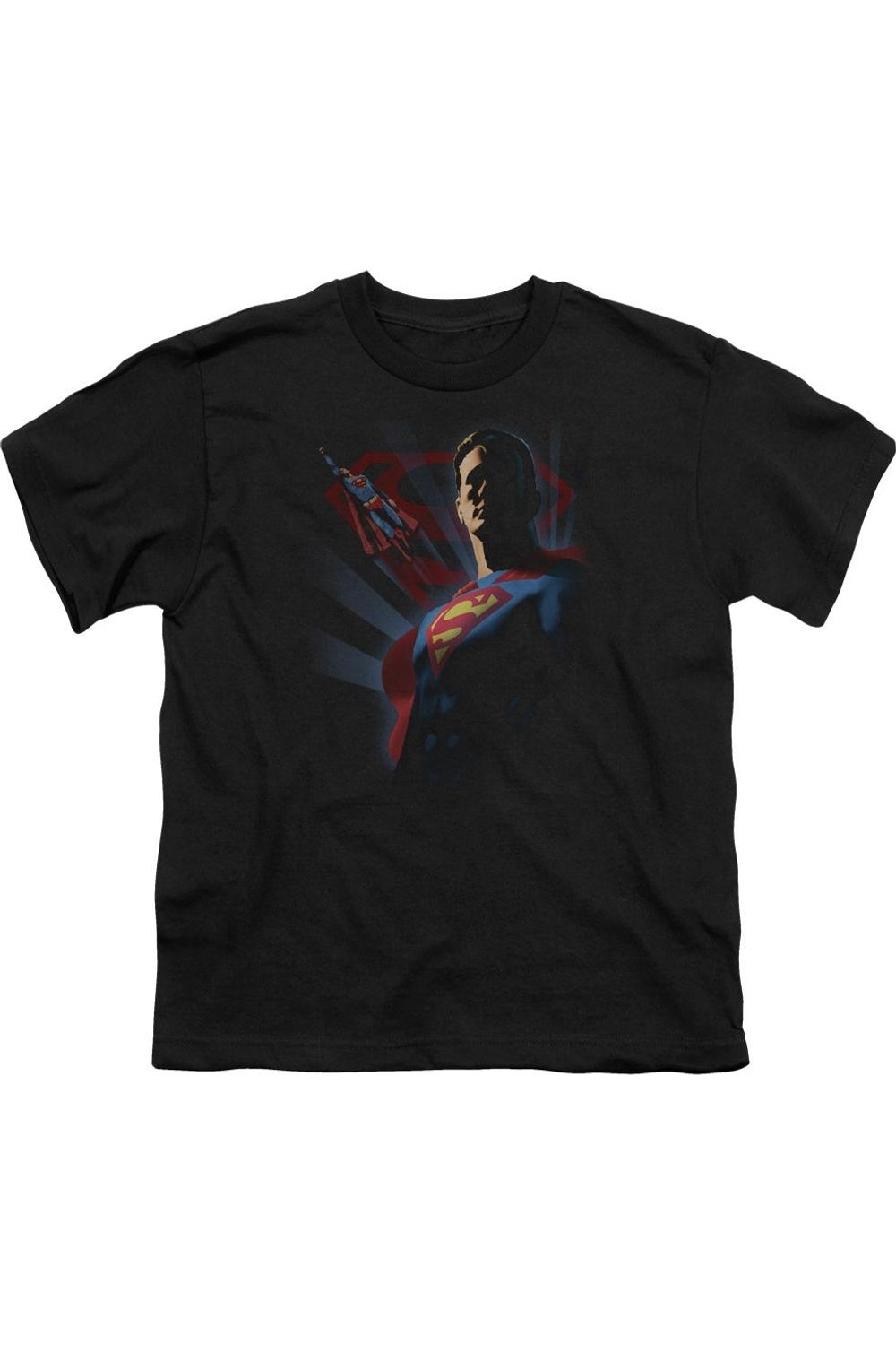 

Футболка с принтом Супермена для детей Gildan, черный