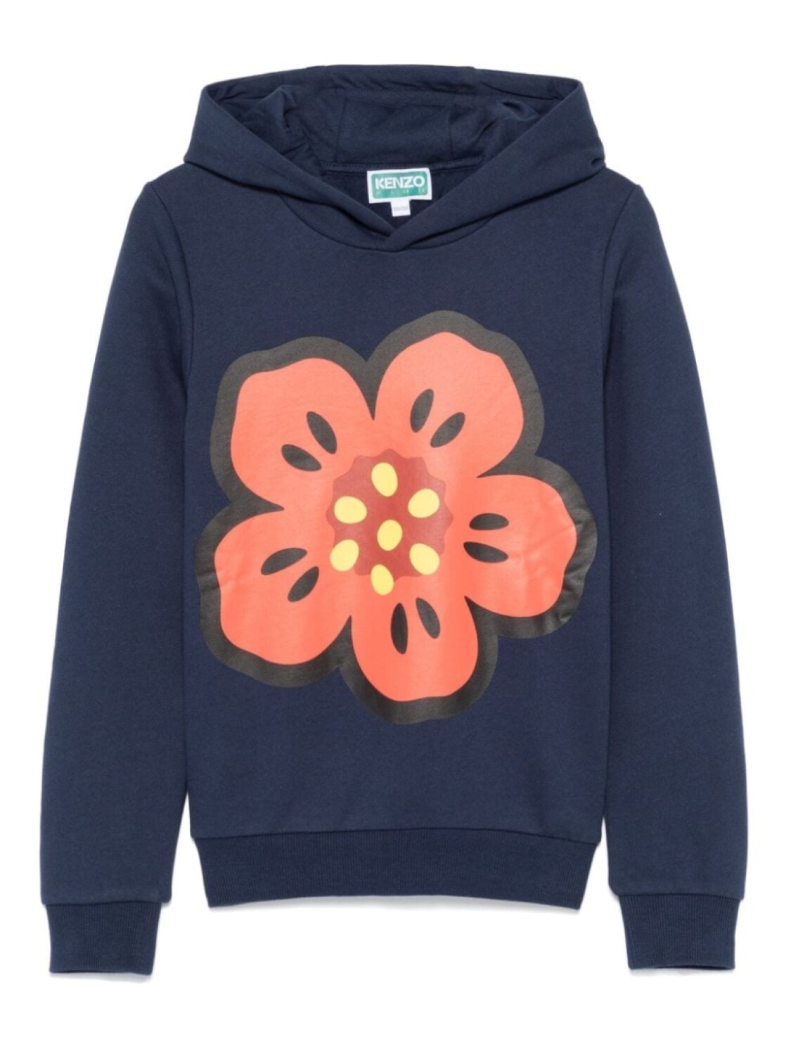 

Kenzo Kids худи с принтом Boke Flower, синий