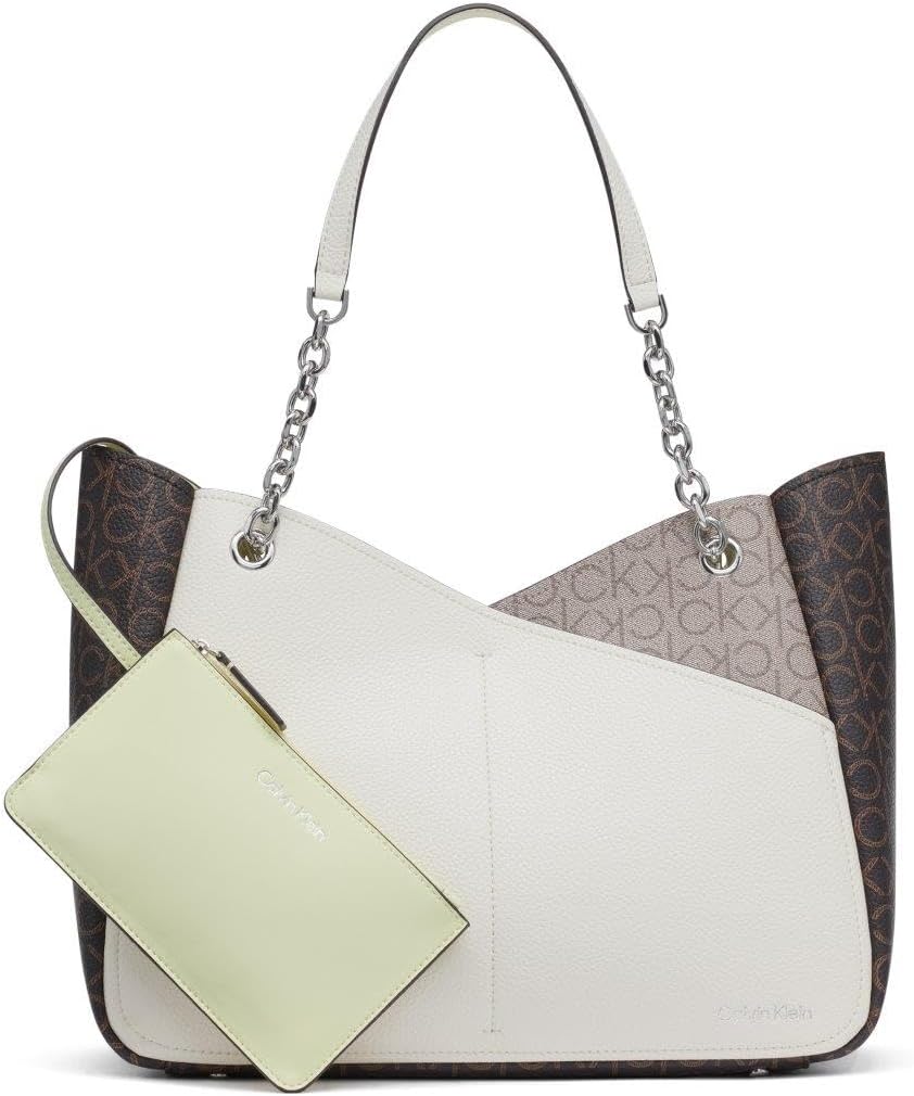 

Женская сумка-тоут Calvin Klein Zoe Chain Tote от Calvin Klein, Brown/Khaki/Endive, Хаки, Женская сумка-тоут Calvin Klein Zoe Chain Tote от Calvin Klein, Brown/Khaki/Endive