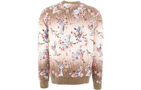Толстовка x sorayama all over graphic print sweatshirt m brown Dior, коричневый — фото 2