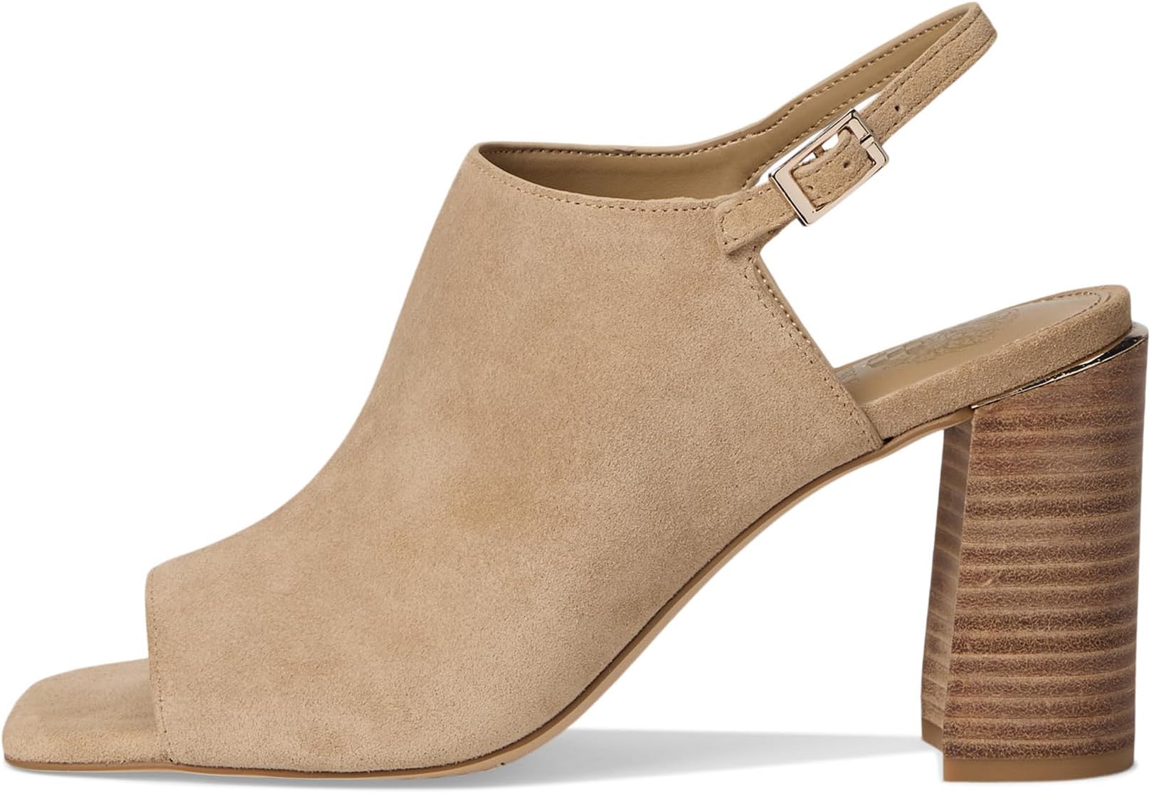 Сандалии Vince Camuto Haliza Peep Toe Block Heel Sandal, цвет Tortilla — фото 4