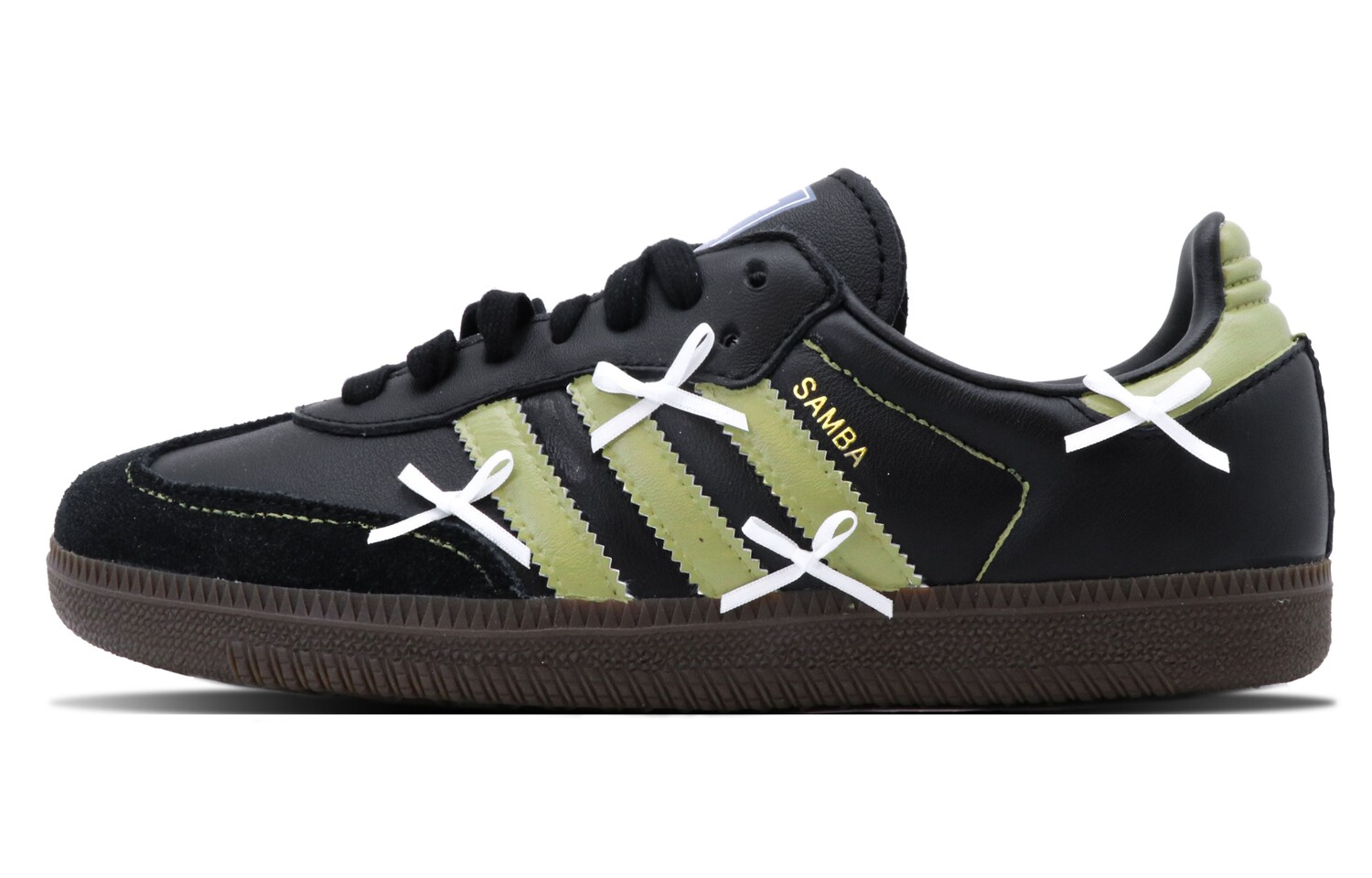 

Кроссовки adidas originals SAMBA OG Skateboarding Shoes Unisex Low-top Black/green, черный