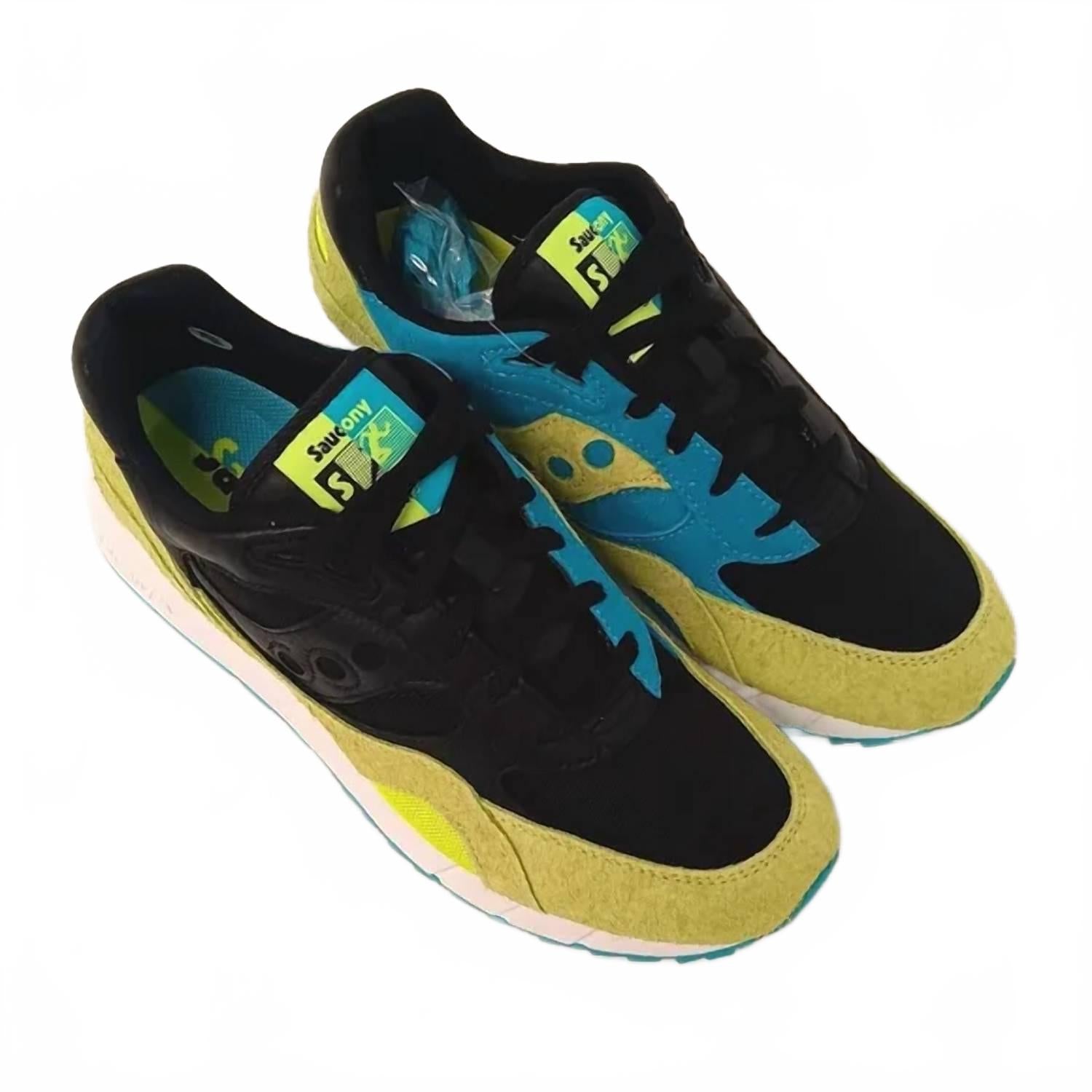 Женские кроссовки Shadow 6000 Mushroom Pack низкие в неоново-черном цвете SAUCONY