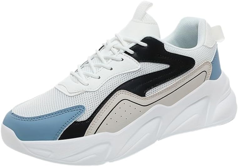 

Мужские кроссовки HoaloX, дышащие, повседневные, легкие весенние кроссовки из сетки для бега на улице, белый/черный/синий