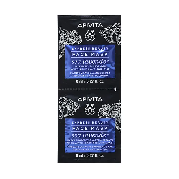 

Антиоксидантная маска для лица Express Beauty Mascarilla Lavanda Apivita, 8 ml