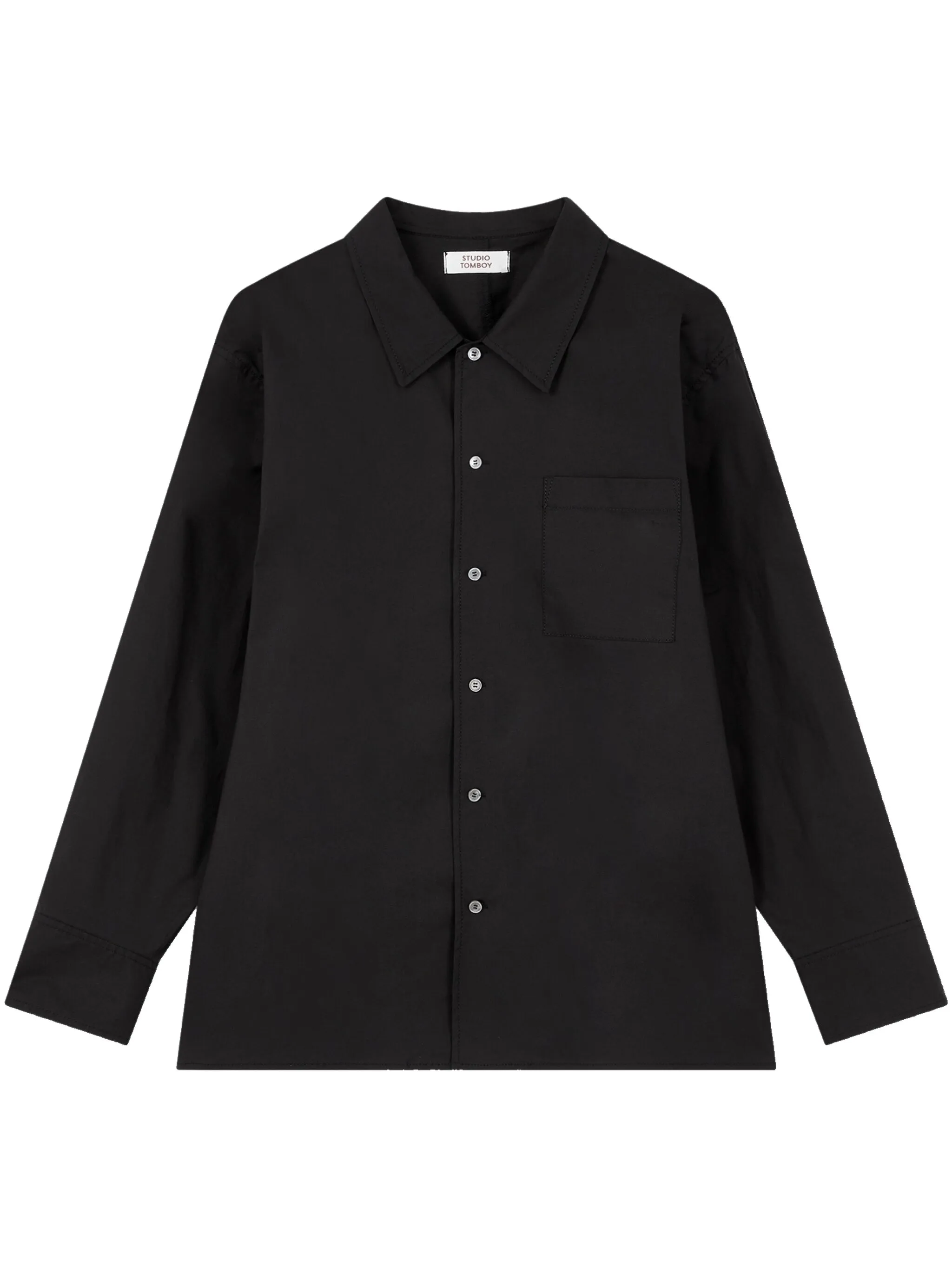

Рубашка из смесового хлопка Tomboy, черный