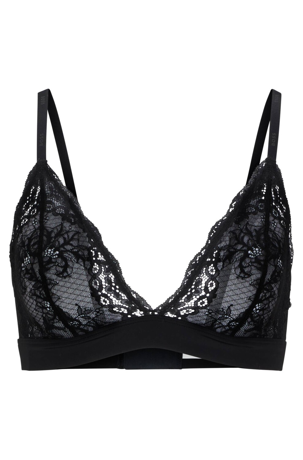 

Кружевной бюстгальтер BOSS BLACK TRIANGLE LACE, черный