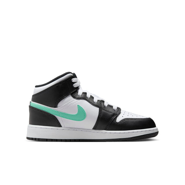 Кроссовки 1 mid 'green glow' Air Jordan, белый — фото 2