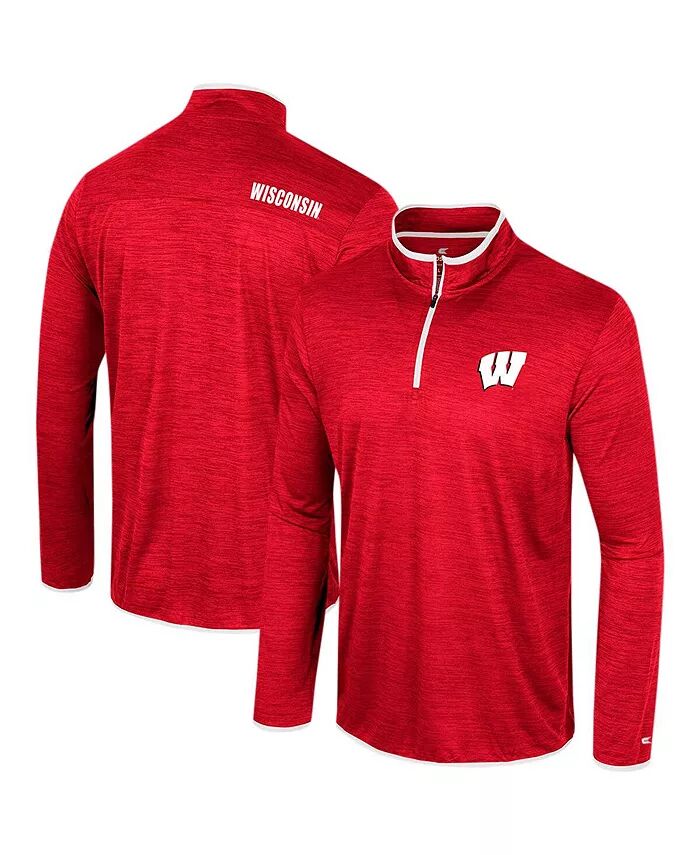 

Мужская красная ветровка Wisconsin Badgers Wright Quarter-Zip Colosseum