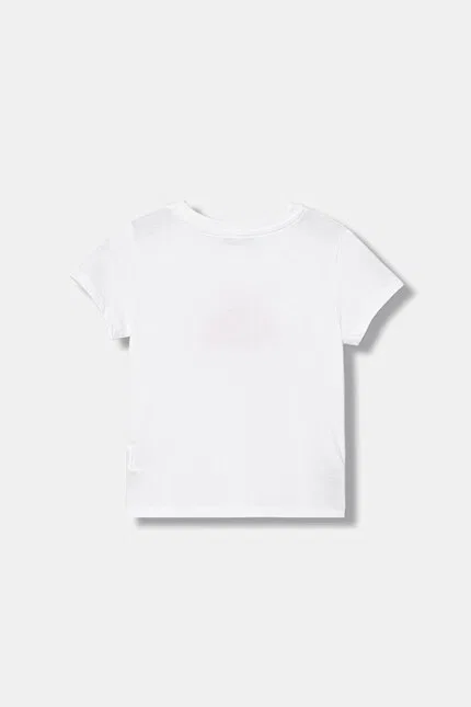 Футболка с коротким рукавом принт животное United Colors of Benetton, белый — фото 2
