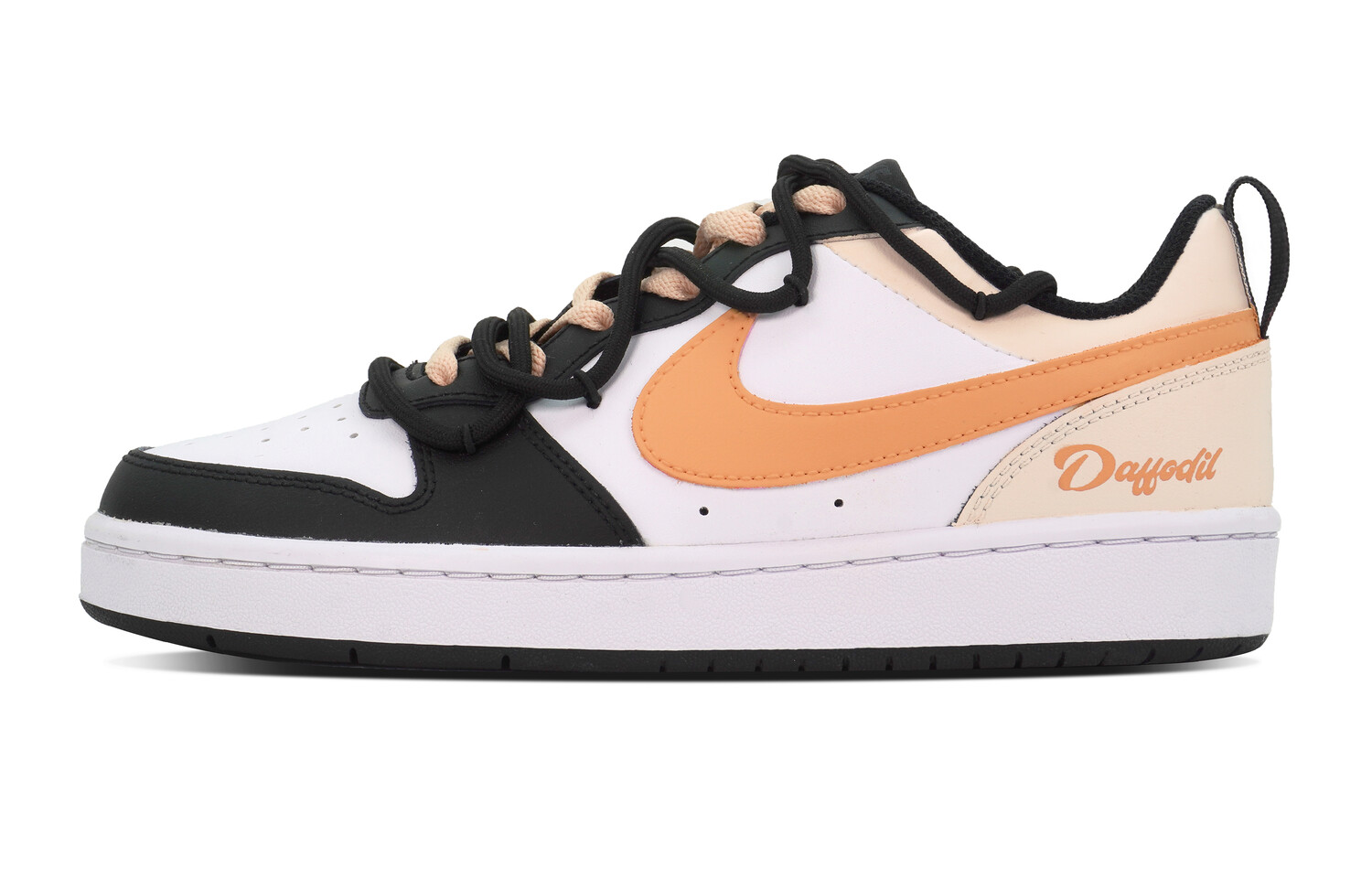 

Кроссовки Nike Court Borough Skateboarding Shoes Women's Low-top Black/White/Orange, черный/белый/оранжевый