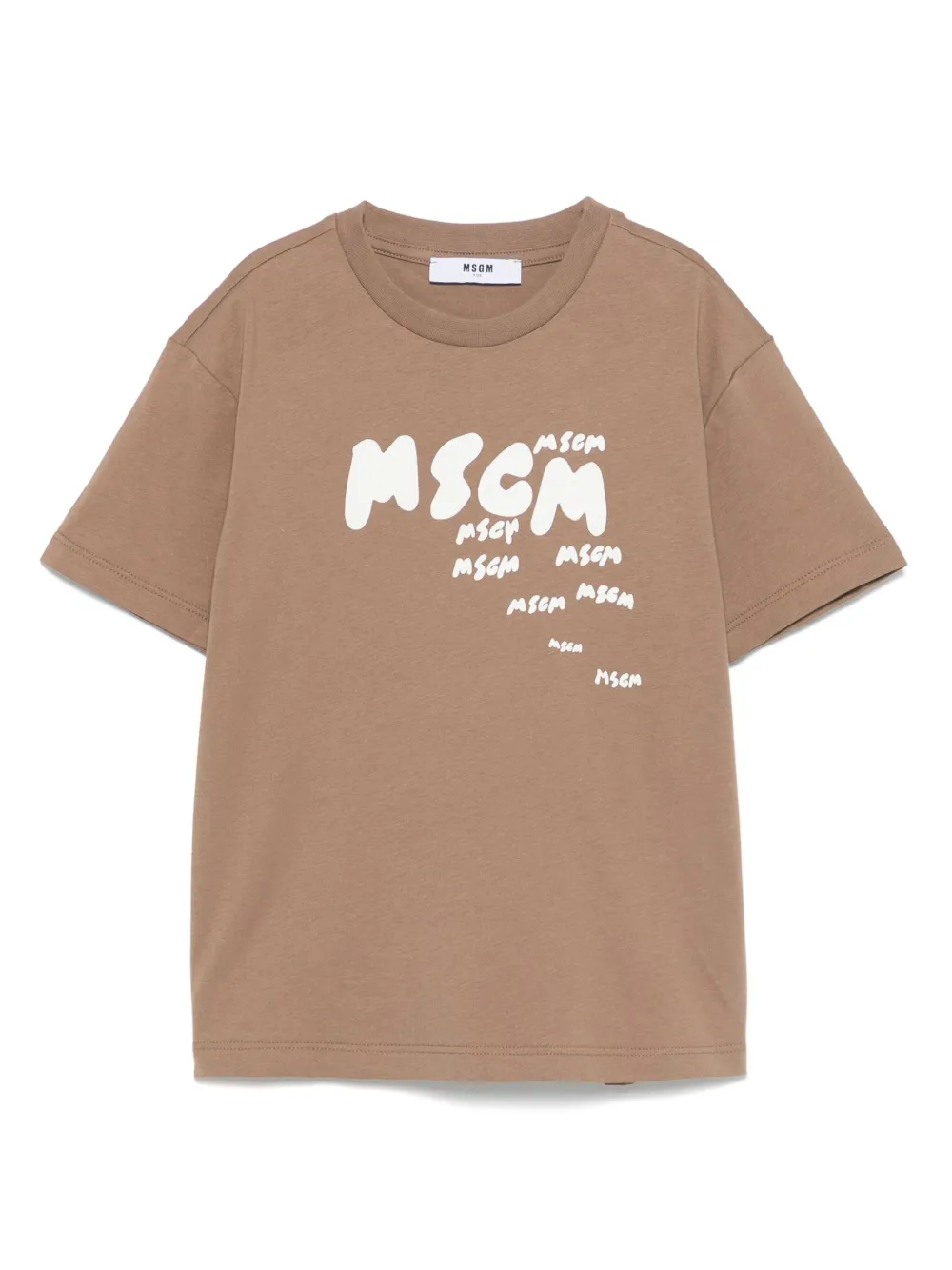 

Футболка с логотипом MSGM Kids, коричневый