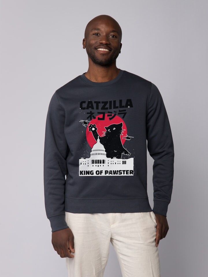 

Толстовка wat Apparel Catzilla, цвет india ink grey