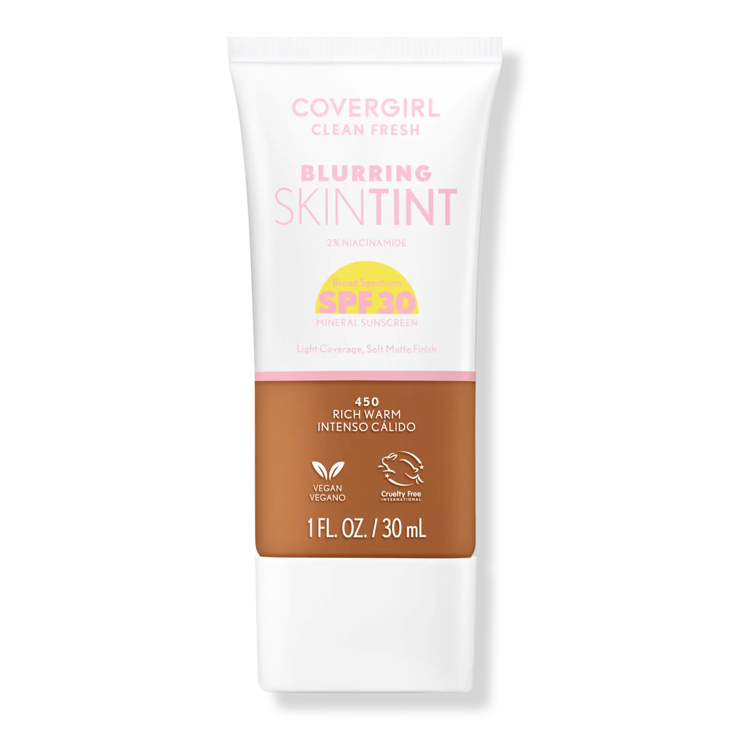 

Освежающий тонирующий крем для лица Clean Fresh Blurring Skin Tint SPF 30 CoverGirl, Rich Warm