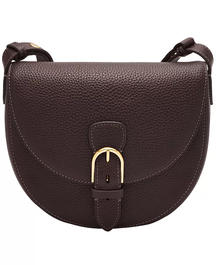 

Кожаная сумка-кроссбоди Everleigh Small Flap Fossil, коричневый