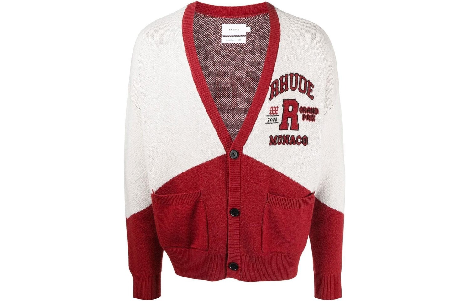 

Кардиган Grand Prix из кашемира и мериноса Rhude, красный