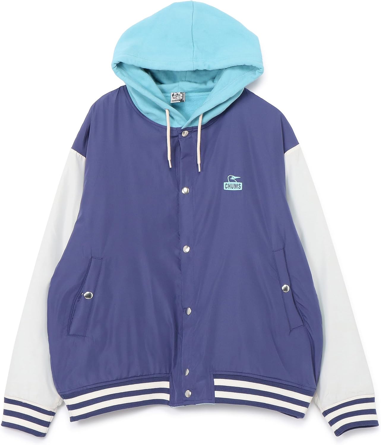 

Толстовка с капюшоном CHUMS Stadium Hooded Sweatshirt Men's, белый/фиолетовый