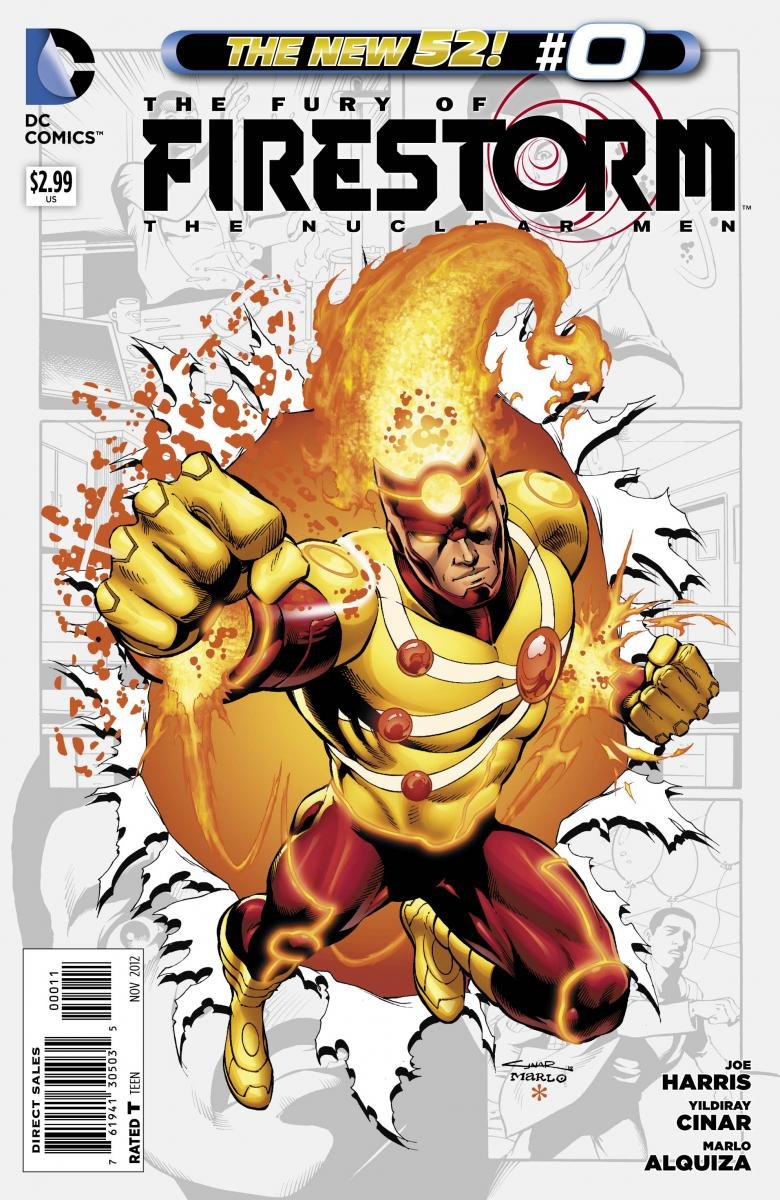 

Fury of Firestorm the Nuclear Men #0 "Jason Rusch and Ronnie Raymond Try to Return to Civilian Life After Losing the Power of the Firestorm Protocols" (DC COMICS)
