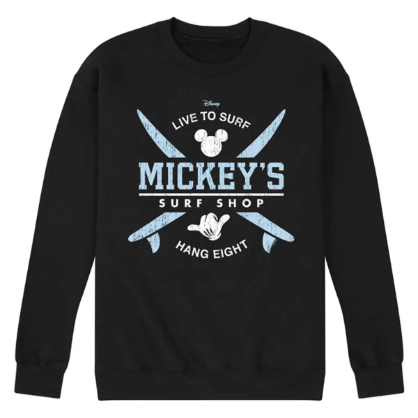 

Мужская флисовая толстовка с Микки Маусом для серфинга Disney, черный