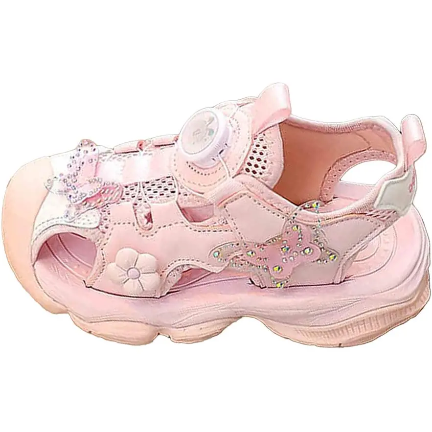 

Детские сандалии с нескользящей подошвой и износостойким верхом BOBDOG, розовый