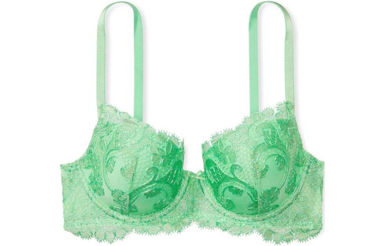 

Victoria's Secret Бюстгальтер Demi с легкой поддержкой и вышивкой Dream Angels Collection 8752 женский 1 шт Grass Green
