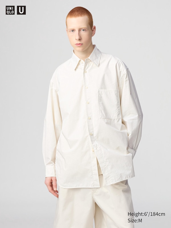 

Длинная рубашка Uniqlo, белый