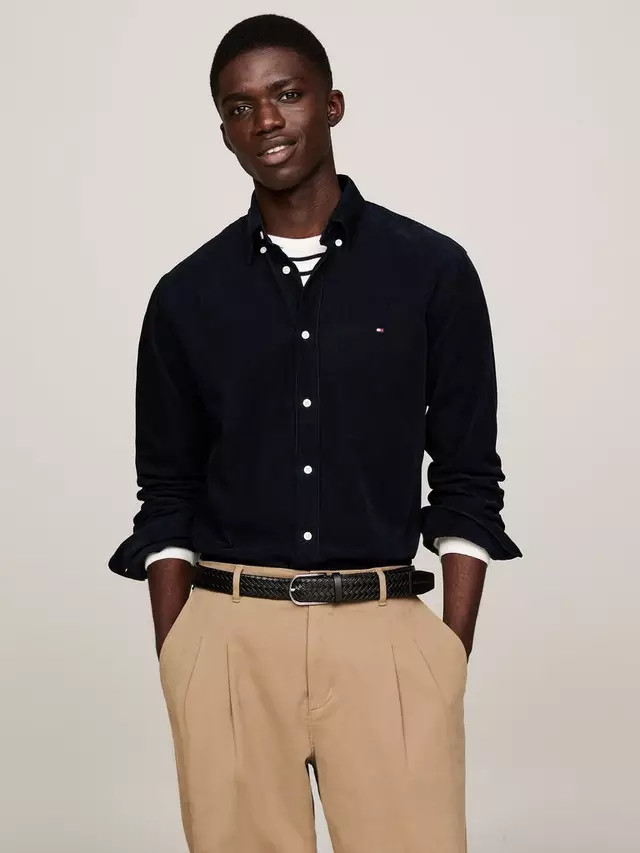 

Рубашка Tommy Hilfiger Corduroy, цвет desert/sky