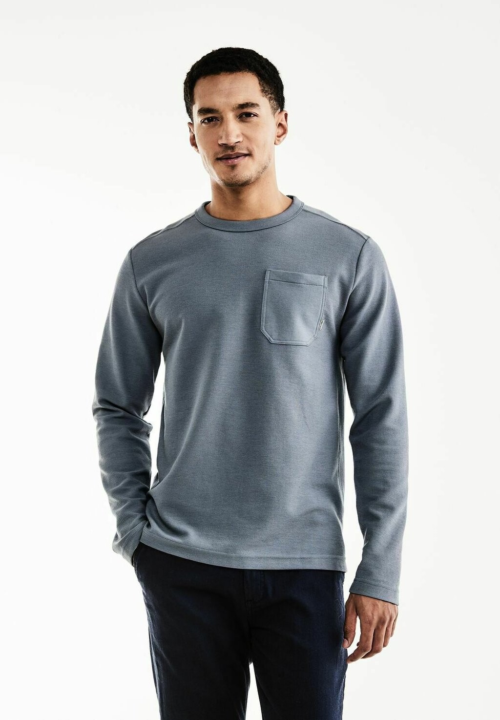 

Рубашка с длинным рукавом DETAILS Street One MEN, цвет blau