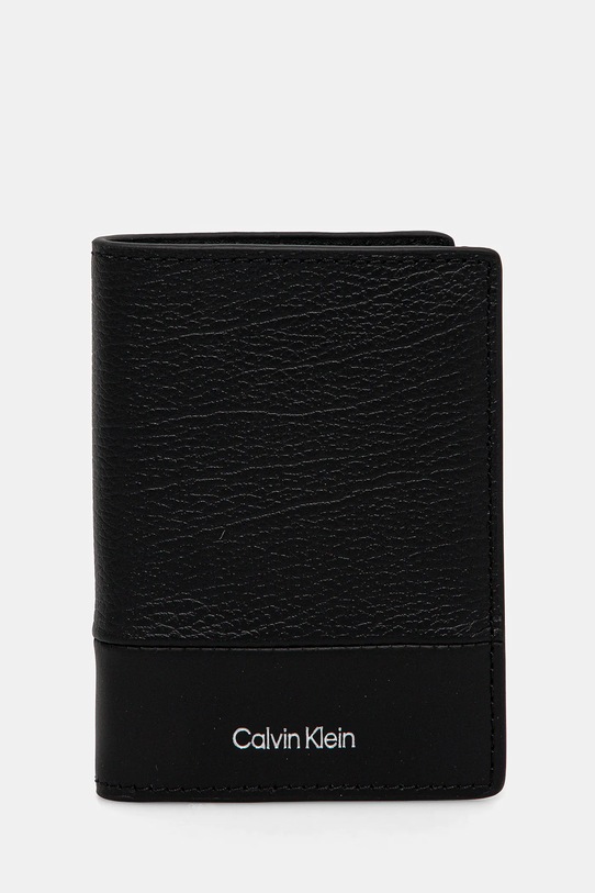 

Кожаный кошелек Calvin Klein, черный