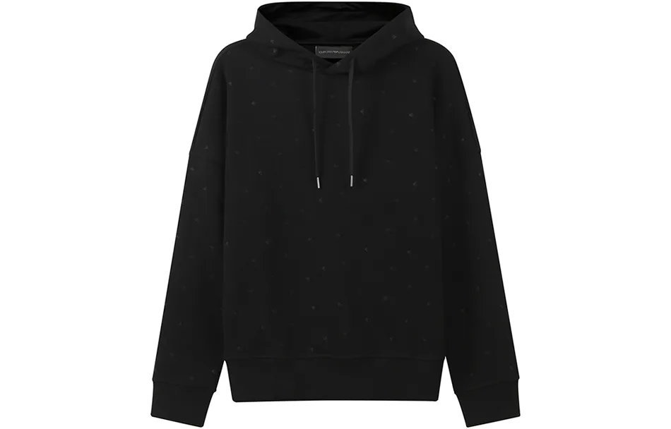 EMPORIO ARMANI Толстовка мужская черная с капюшоном