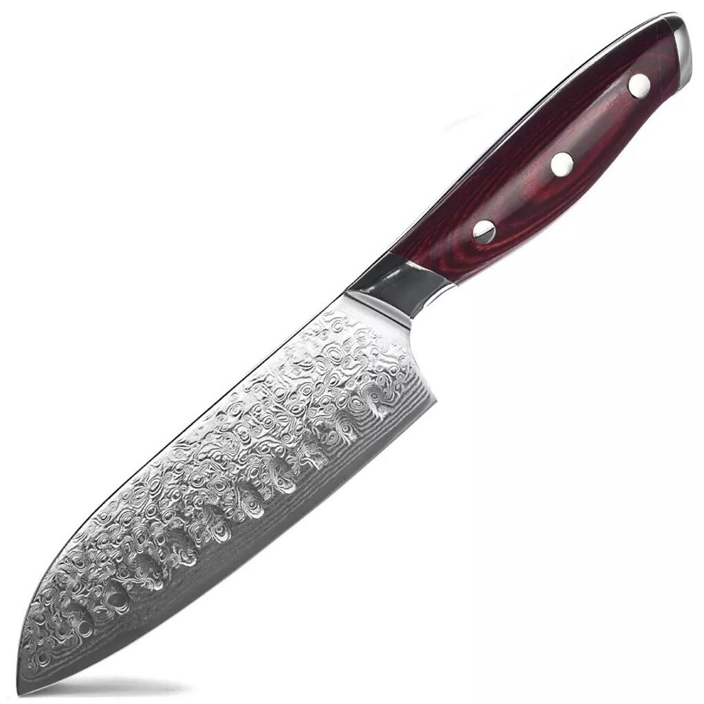 

Кухонный нож Миядзаки Damascus - Маленький Santoku KP20178 OEM