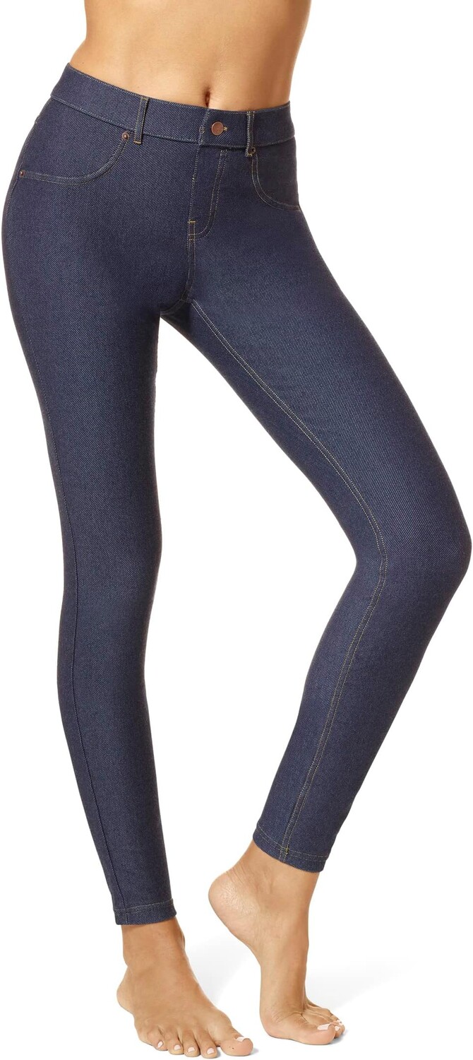 

Джинсы Essential Denim Leggings HUE, цвет Deep Indigo Wash