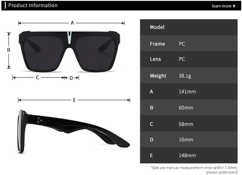 

Солнцезащитные очки с плоской верхней частью 2027 года для женщин, большие солнцезащитные очки для мужчин, винтажные ретро-очки с заклепками, крупная оправа MTZJH, C4