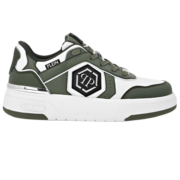 PHILIPP PLEIN Кроссовки Lo Top SK8R Plein Low top Skateboard Shoes Unisex Green — фото 3