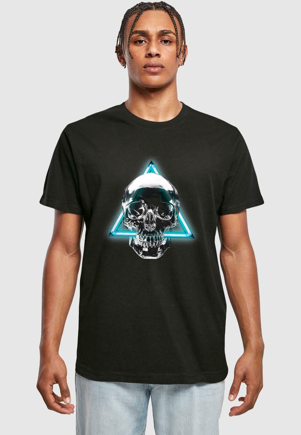 

Футболка с принтом SKULL Mister Tee, черный
