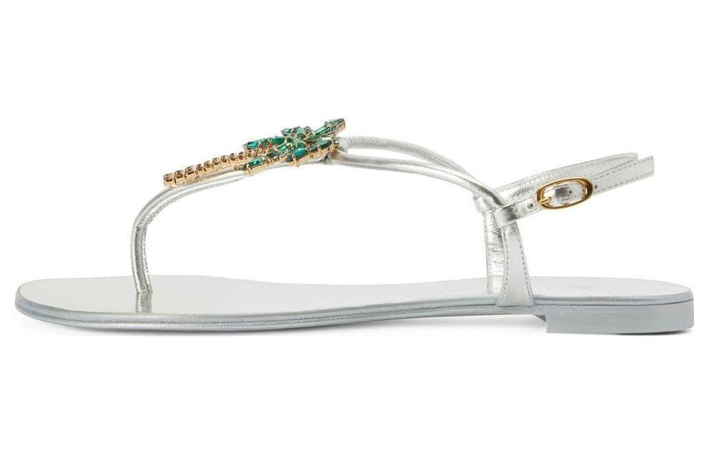 Женские кожаные сандалии Venice Beach на плоской подошве Giuseppe Zanotti, Original Shoe Box Included