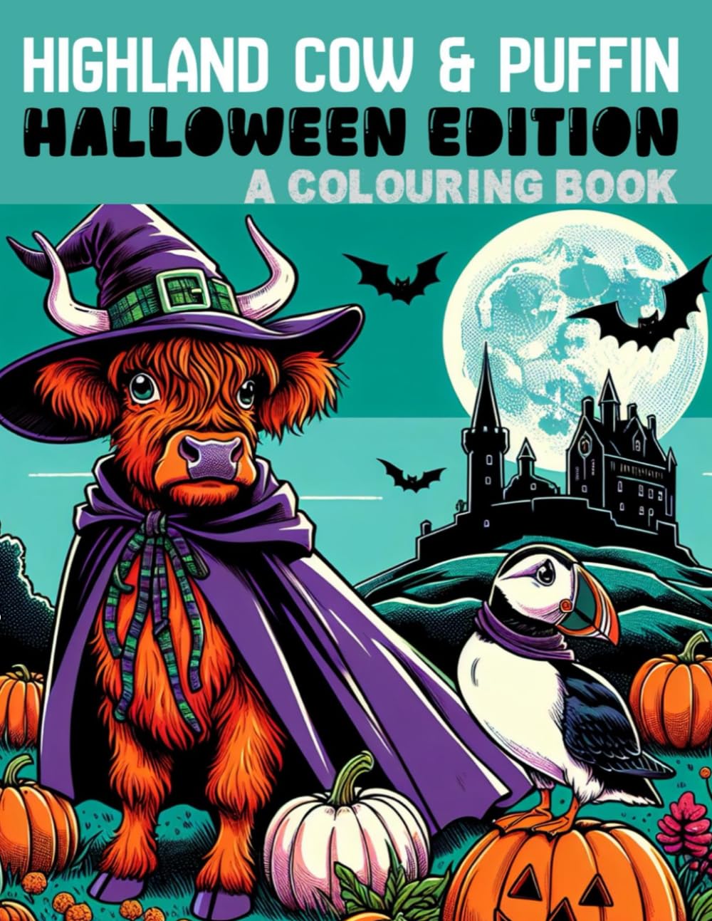 

Highland Cow & Puffin: Halloween Edition Book 4 (Independently published)
