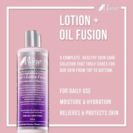 Mane Choice Розовый лимонад и кокосовое масло лосьон Fusion Skin Moisturizer 10 унций The Mane Choice — фото 2