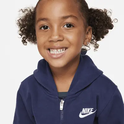 Худи Nike Sportswear Club Fleece Toddler Pullover Hoodie, темно-синий — фото 3