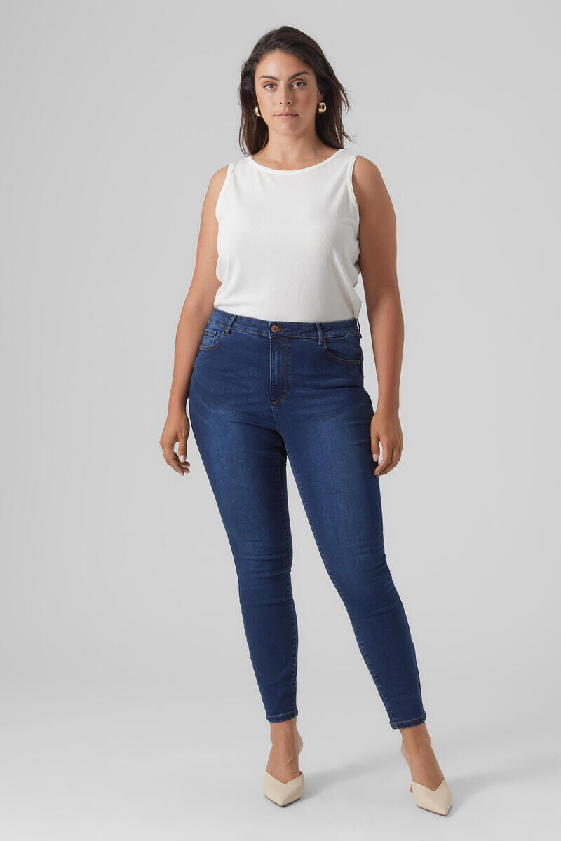 

Джинсы скинни больших размеров Vero Moda Curve, синий