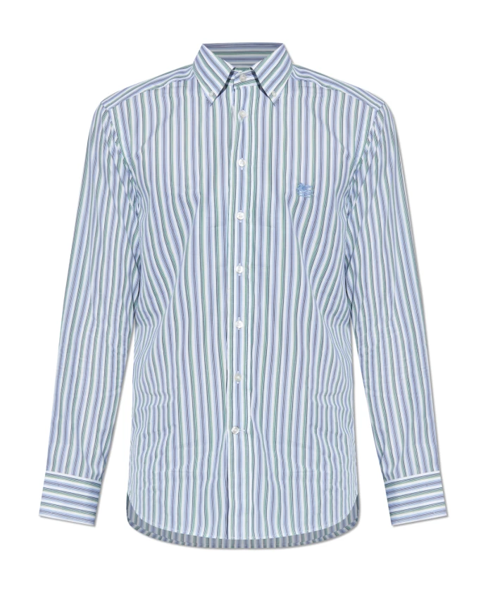 

Рубашка в полоску Etro, синий